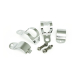 TURN SIGNAL FORK MOUNT KIT. 30-45MM. CHROME