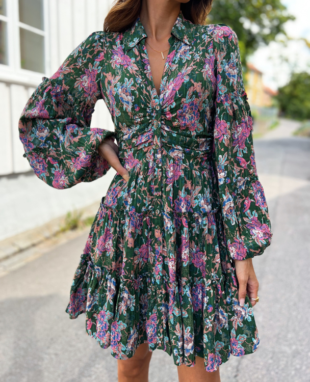 Boho Shirt Dress - Roses - Image 1