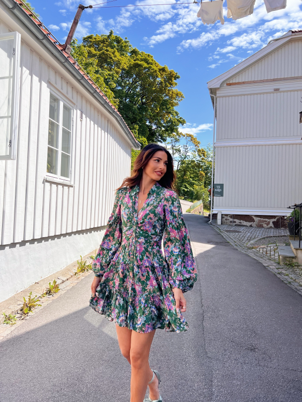 Boho Shirt Dress - Roses - Image 8