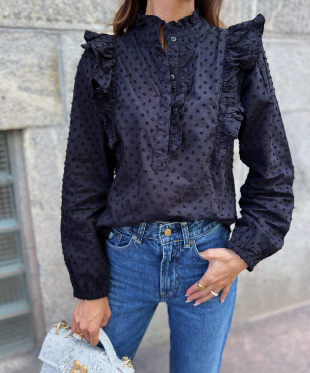 Maya Blouse - Day Black  - Image 1
