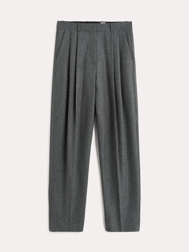 Double-Pleated Tailored Trousers - Image 4