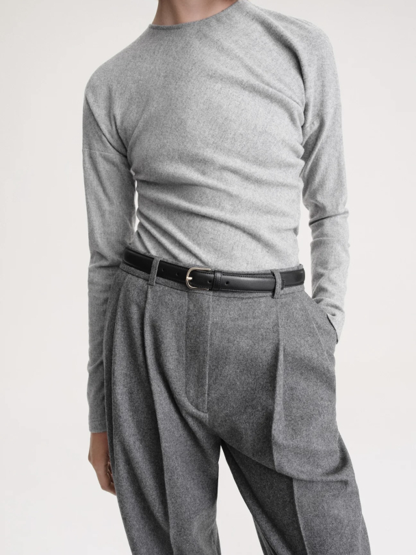 Double-Pleated Tailored Trousers - Image 5