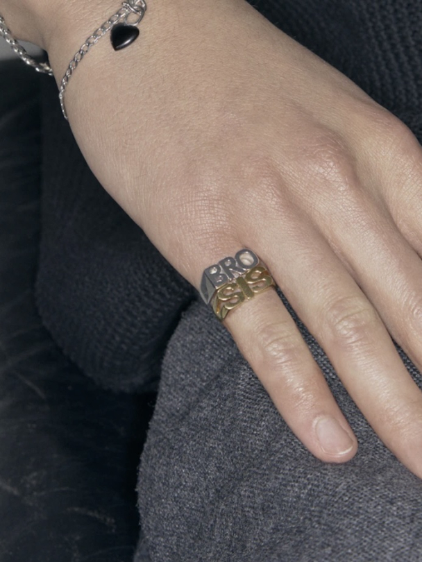 Bro Ring Goldplated Silver - Image 1