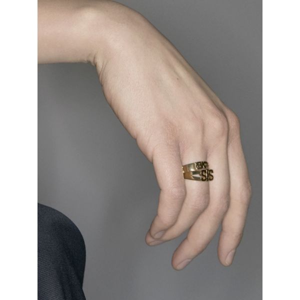 Sis Ring Goldplated Silver