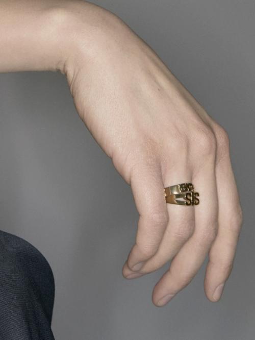 Sis Ring Goldplated Silver