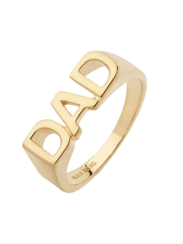 Dad Ring Goldplated Silver - Image 2