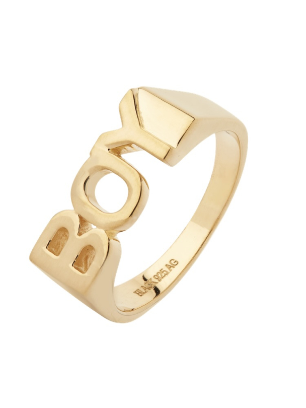 Boy Ring Goldplated Silver - Image 2