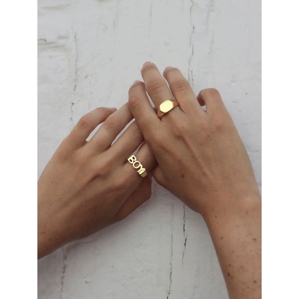 Boy Ring Goldplated Silver