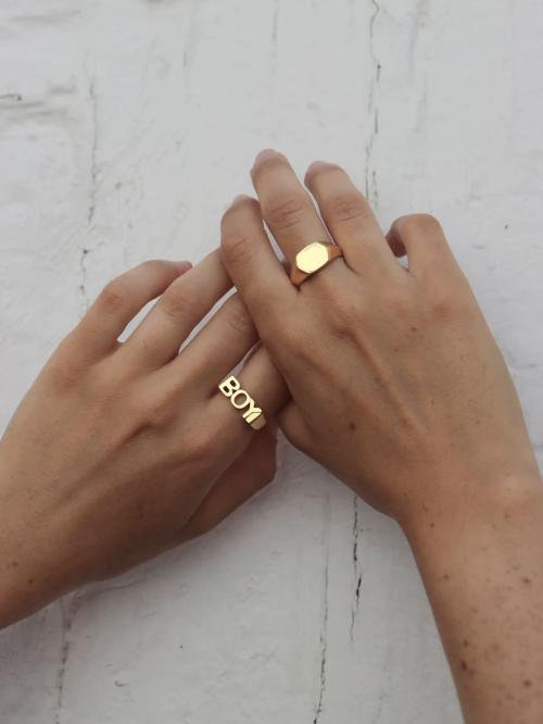 Boy Ring Goldplated Silver