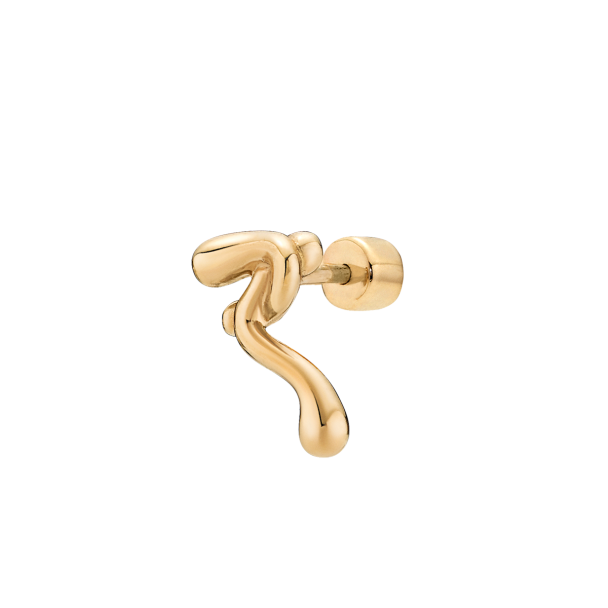 POWDERPUFF STUD GOLD - Image 1