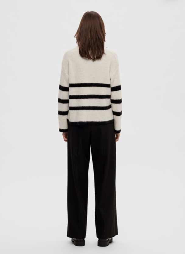 Maline Knit Half Zip - Birch/Black - Image 3