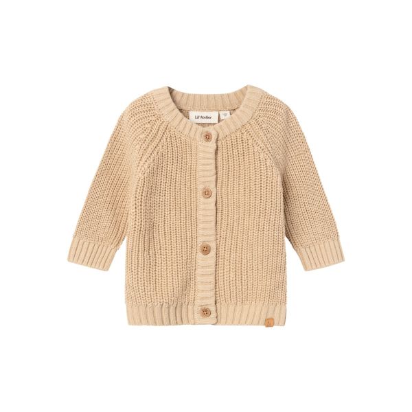 Emlen Cardigan Baby, Warm Sand - Lil' Atelier