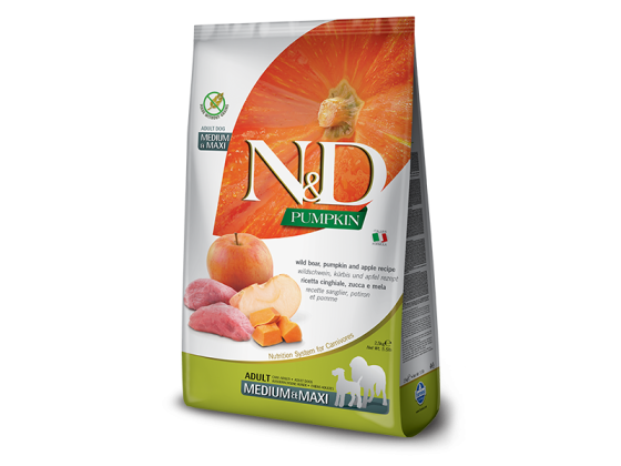 N&D Pumpkin Dog Wild Boar & Apple,12kg