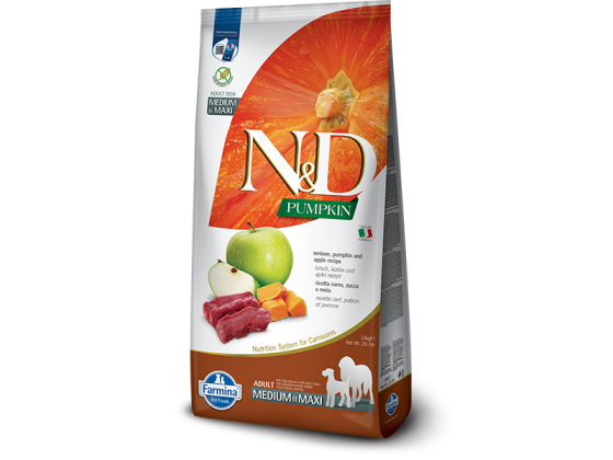 N&D Pumpkin Dog Venison & Apple,12kg