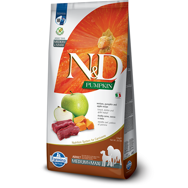 N&D Pumpkin Dog Venison & Apple,12kg