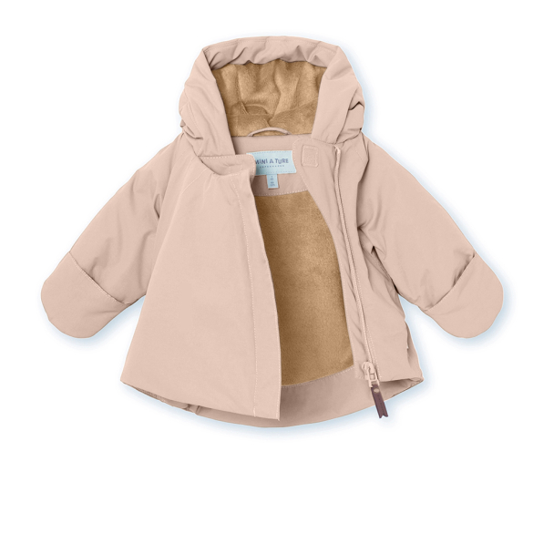 MINI A TURE | YAKA Vinterjakke Fleece - Rose Dust - Image 3