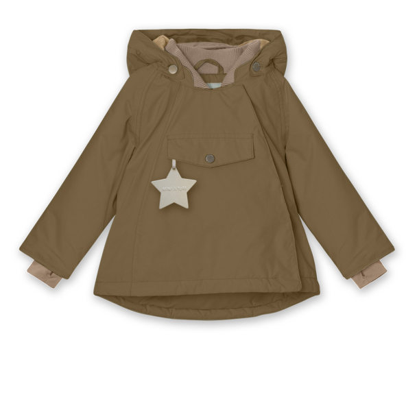 MINI A TURE | WANG Vinterjakke Fleece - Wood - Image 1