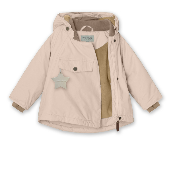 MINI A TURE | WANG Vinterjakke Fleece - Rose Dust - Image 4