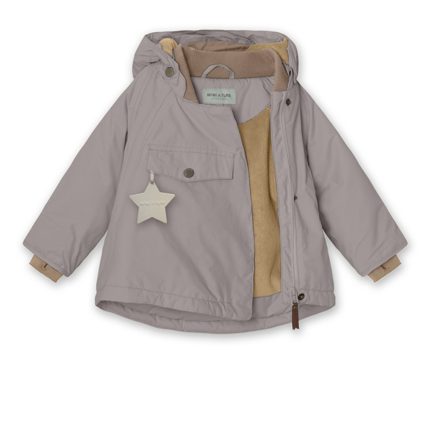 MINI A TURE | WANG Vinterjakke Fleece - Zinc Purple - Image 4