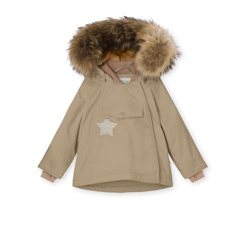 MINI A TURE - WANG FUR VINTERJAKKE FLEECE SAVANNAH TAN