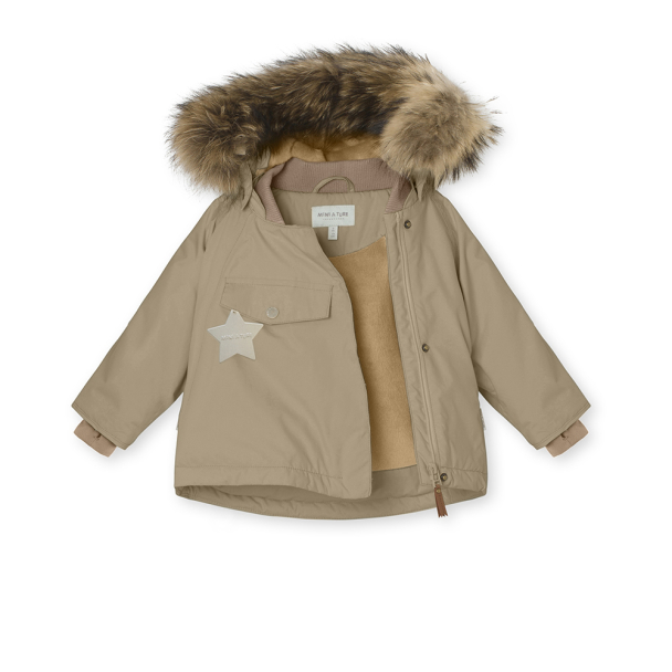 WANG Fur Vinterjakke Fleece - Savannah Tan - Image 4