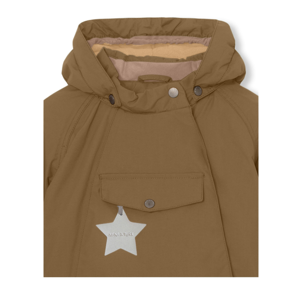 MINI A TURE | WANG Vinterjakke Fleece - Wood - Image 5