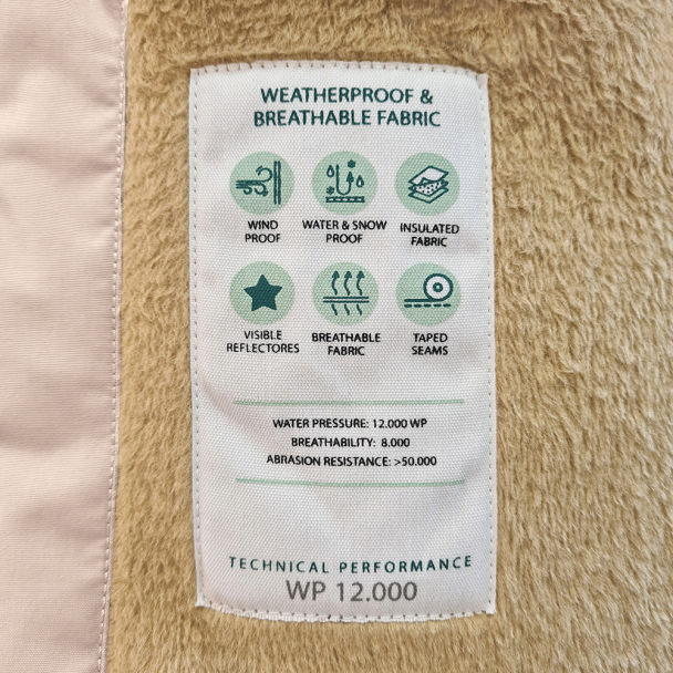 MINI A TURE | FIANNA Vinterdress Fleece - Rose Dust - Image 4