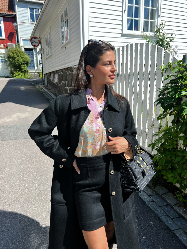Tailored Coat - Black  - Image 2
