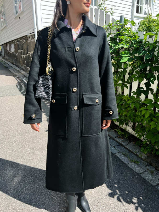 Tailored Coat - Black  - Image 3