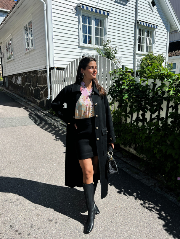Tailored Coat - Black  - Image 8