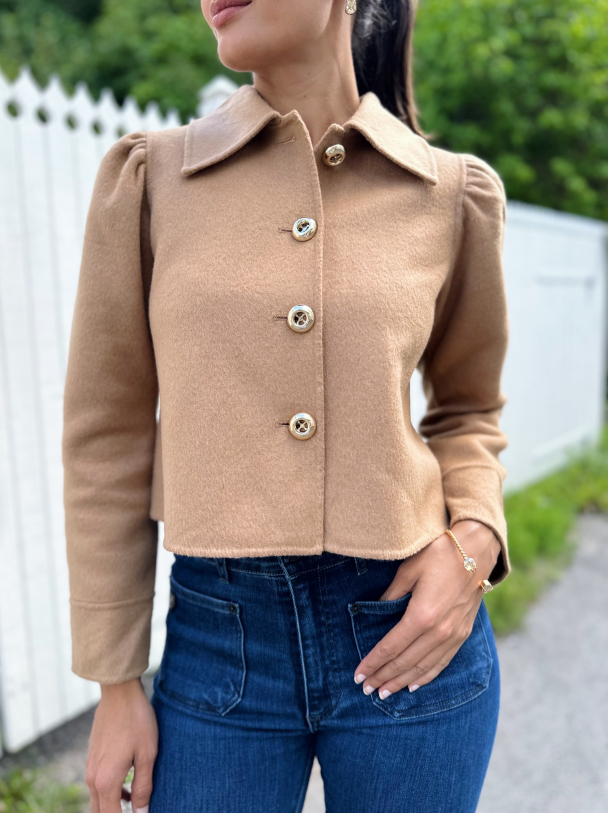 Tailored Jacket - Camel  - Image 2
