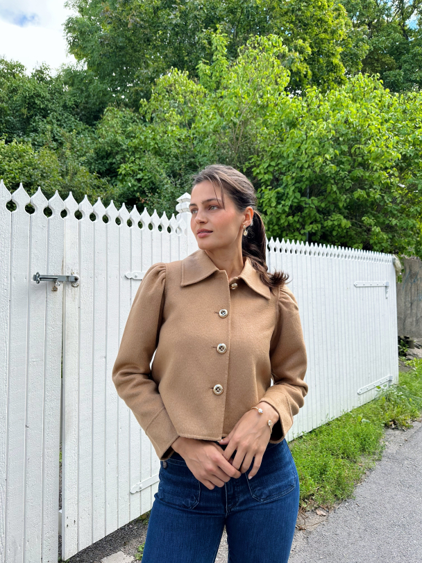 Tailored Jacket - Camel  - Image 4