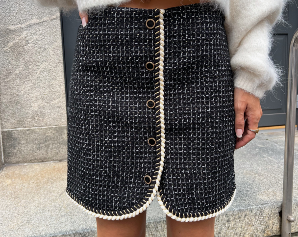 Clema Short Skirt - Black  - Image 1