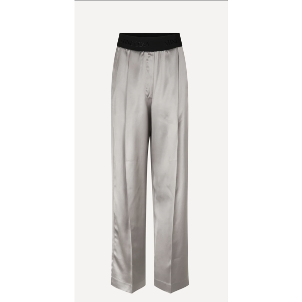 Ciara Heavy Satin Pants  | Ciara Heavy Satin Pants Woven Long fra Stine Goya