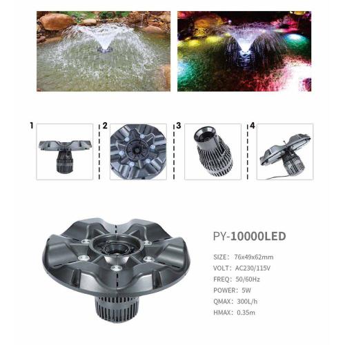 Boyu Flytende Fonten M. Ledbelysning 115w 6w Led 20000l/h