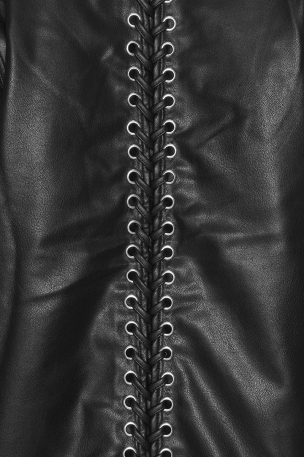 Texture Oversized Jacket - Black  - Image 4