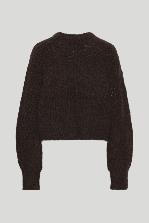 Firm Knit Jumper - Brown/Pink - Image 2