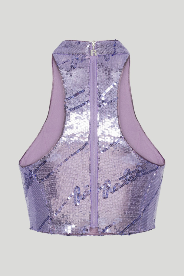 Sequins High Neck Top - Image 2