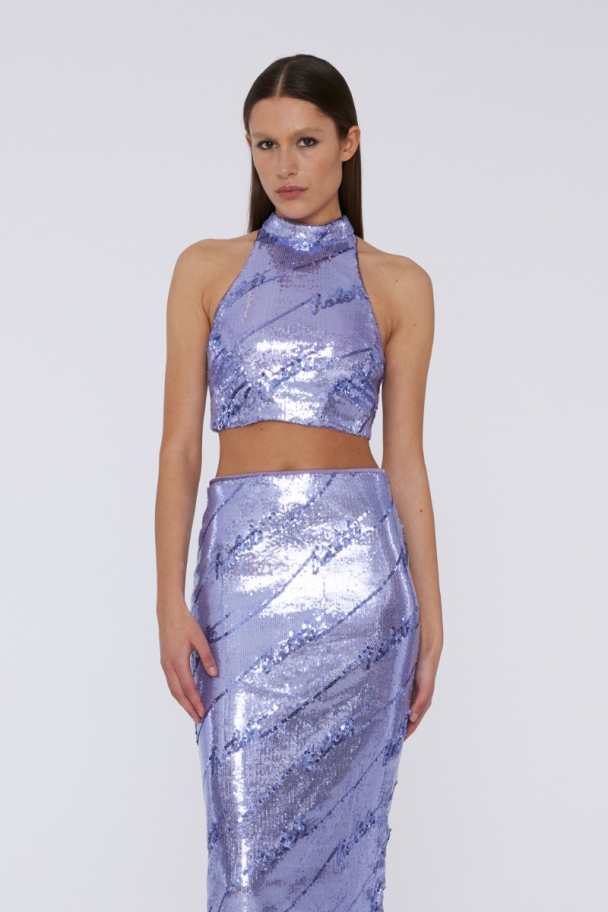 Sequins High Neck Top - Image 6