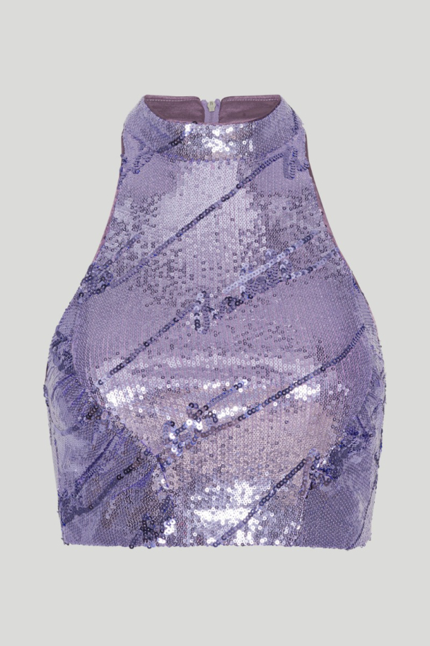 Sequins High Neck Top - Image 7