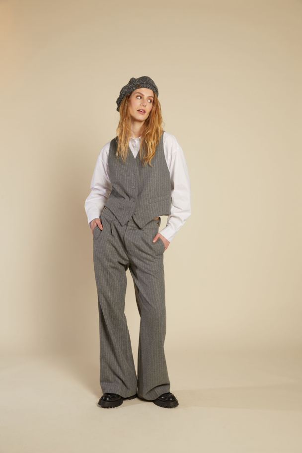 LINE OF OSLO Moon Stripe Trousers - Image 5