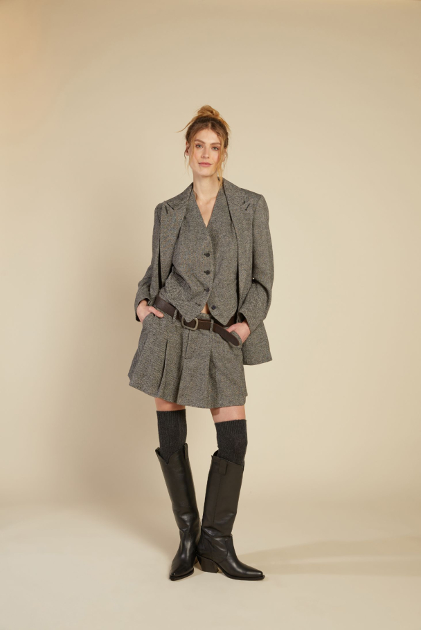 LINE OF OSLO Earth Tweed Blazer - Image 3