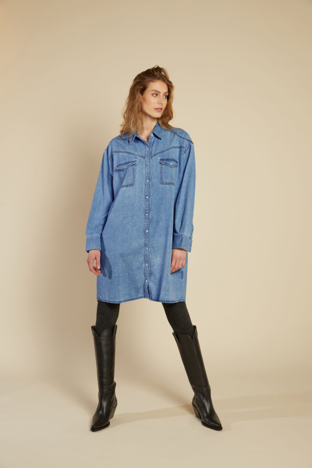 LINE OF OSLO Kennedy Denim Dress - Image 1