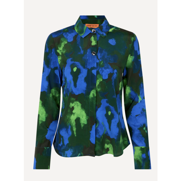 Rija Matte Silk Shirt  | Rija Matte Silk Shirt fra Stine Goya
