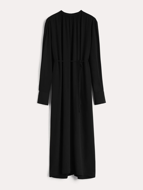 Gathered-Neck Crepe Dress - Image 3