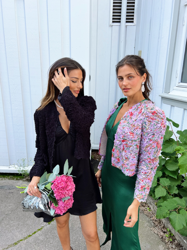 Georgette Jacket - Purple Bouquet - Image 5