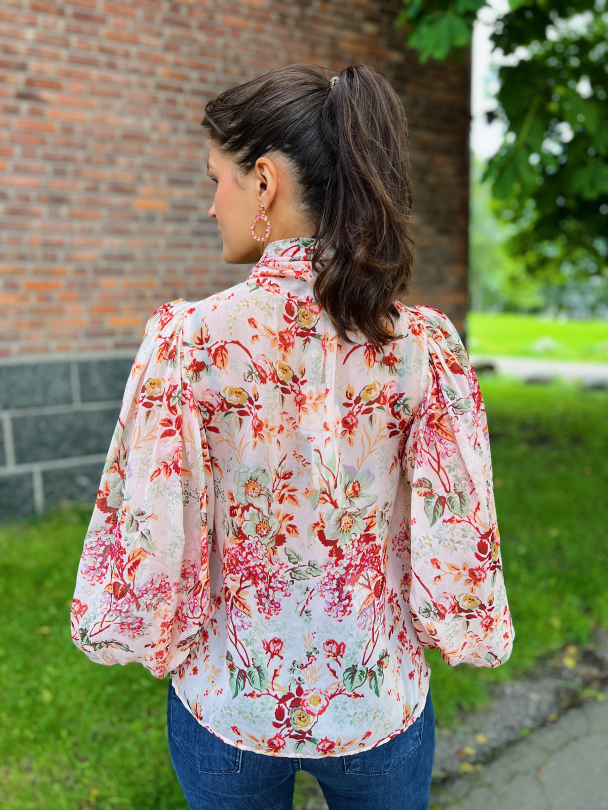 Organza Blouse - Pink Blossom - Image 4