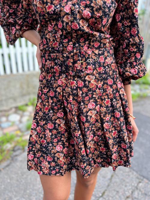 Baby Cord Skirt - Dark Blossom