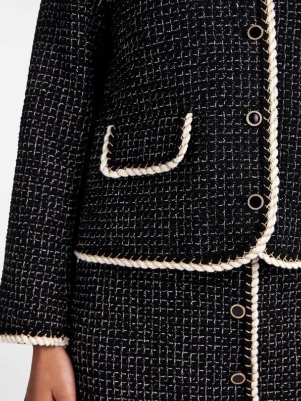 Clema 7/8 Blazer Jacket - Black  - Image 2