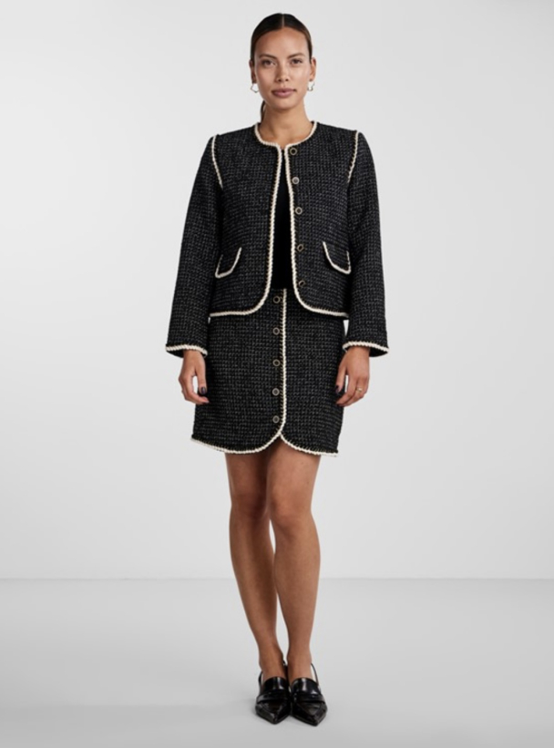 Clema 7/8 Blazer Jacket - Black  - Image 3